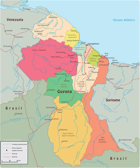 guiana mapa